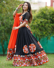 Load image into Gallery viewer, Wedding Wear Black Georgette Lehenga Choli For Navratri
