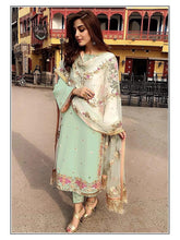 Load image into Gallery viewer, Outstanding Georgette With Thread Embroidery Work Semi Stiched Salwar Suit

