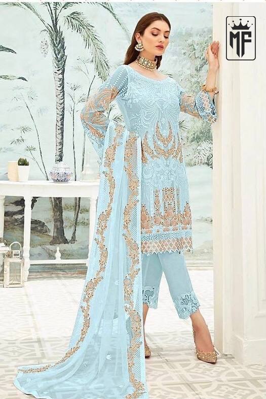 Magnificent Georgette Embroidary Work Festival Wear Designer Pakistani Suit