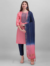 Load image into Gallery viewer, Office Wear Fully Stitched Ethnic Salwar Suit Set  With Dupatta For Girls
