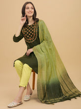 Load image into Gallery viewer, Daily Wear Fully Stitched Ethnic Salwar Suit Set  With Dupatta For Girls
