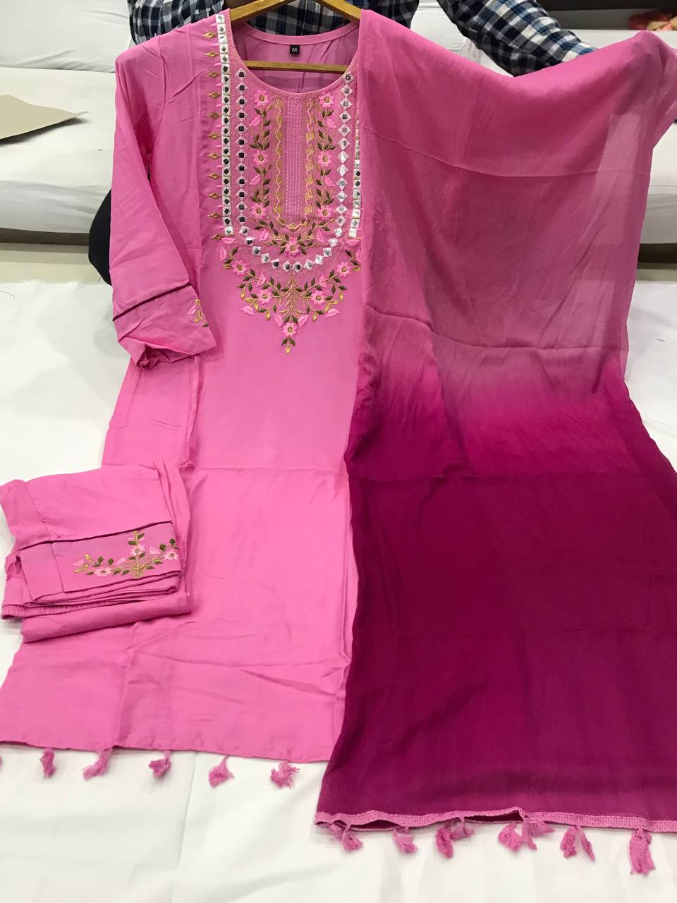 Beautiful Fully Stitched Ethnic Suit Set With Dupatta_All Size