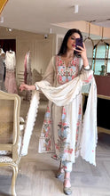 Load image into Gallery viewer, Party Wear Georgette Embroidered Plazo Suit For Girls
